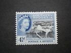 Southern Rhodesia Qeii 1953 4½D Black & Deep Bright Blue Sg83 Mm