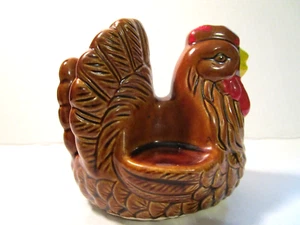 Vintage Giftco Chicken Hen Ceramic Napkin Holder Salt Pepper Stand Empty - Picture 1 of 10