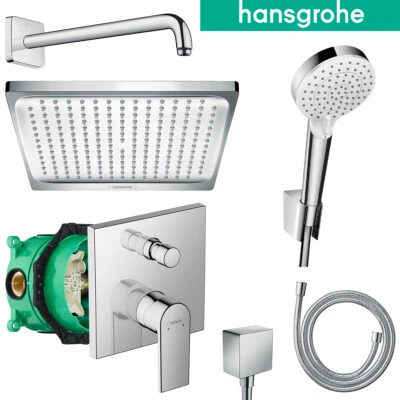 Hansgrohe Vernis Shape Duscharmatur Unterputz Regendusche Kopfbrause Set Ibox - Bild 1 von 4