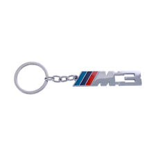3D Chrome Metal Key Chain Silver Keychain Keyring Car Accessories for BMW M3