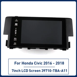 FOR 2016-18 Honda Civic Radio OEM Navigation Display Touch Screen 39710-TBA-A11 - Picture 1 of 12