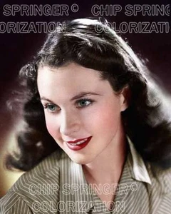 VIVIEN LEIGH YOUNG PORTRAIT #5 8X10 BEAUTIFUL COLOR PHOTO BY CHIP SPRINGER - Picture 1 of 1
