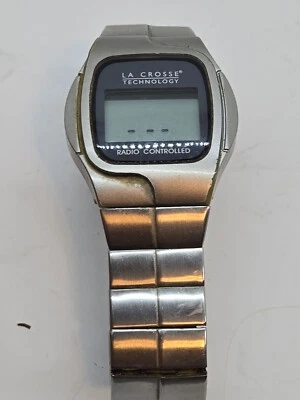 Reloj LCD Radiocontrolado La Crosse Technology WT-961 S WWVB Batería de Trabajo Foto 1 de 3