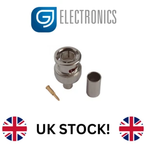 PL211 - BNC Plug, Crimp Type, RG59U (10 Pack) - GJ Electronics - Picture 1 of 1