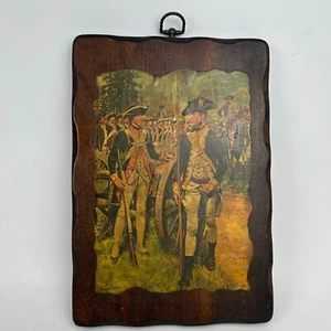 The American Soldier 1781 Historical Print Wood Backed By H. Charles McBarron - Picture 1 of 5