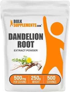 BulkSupplements Dandelion Root Extract Powder 250g - 500mg per Serving - Picture 1 of 5