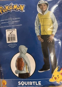 Childs Squirtle Water Type Starter Original Pokemon Hoodie Costume Large 12-14 - Picture 1 of 2