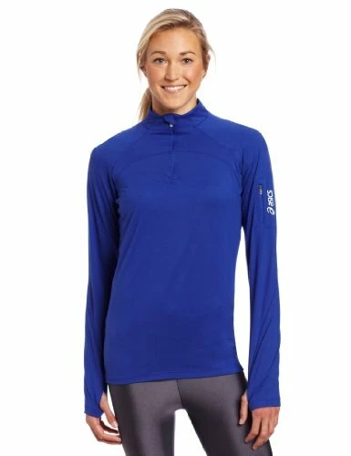 ASICS женщин команды Tech половина молнии длинным рукавом спортивная рубашка Топ, несколько цветов - Изображение 1 из 1