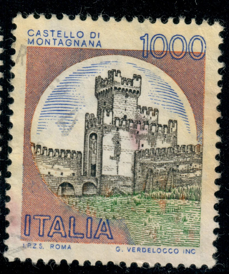 Italy - 1980 - Castles - Castello di Montagnana - 1000L - #2338 - Image 1 of 1