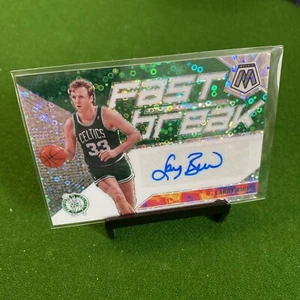 2019-20 Panini Mosaic Celtics Larry Bird FastBreak Silver Disco Prizm Auto - Picture 1 of 3
