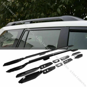 Cargo Rack Roof Rails Luggage Carrier Black For Toyota Prado FJ/LC150 2010-2021 - Picture 1 of 7