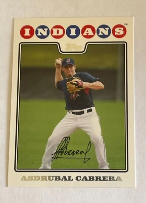2008 TOPPS ASDRUBAL CABRERA #617 SS CLEVELAND INDIANS BASEBALL CARD - Image 1 of 2