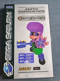 Sega Saturn Johnny Bazookatone Game (PAL & SECAM) TESTED AND WORKING