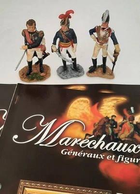 Lot De 3 Soldats En Plomb  HACHETTE Maréchaux D'empire N°63,61,59 - Photo 1/2