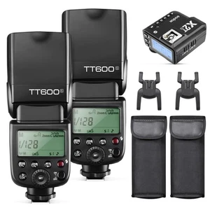 2X TT600S HSS 2.4G Wireless Master/Slaver Flash Speedlite & Receiver X2T-S Re... - Bild 1 von 7