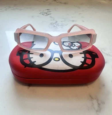 Light Pink Vogue Eyeglasses with Hello Kitty Case, Made in Italy - Image 1 of 4
