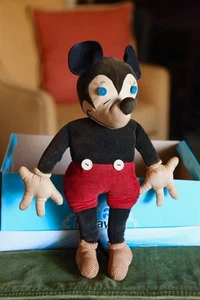 Bambola Charlotte Clark Topolino, originale antica bambola peluche Topolino! - Foto 1 di 24