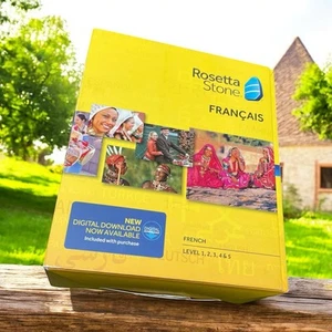 Rosetta Stone Langue Française Niveau 1-5 Francais avec Casque Microphone PC Mac - Photo 1/8