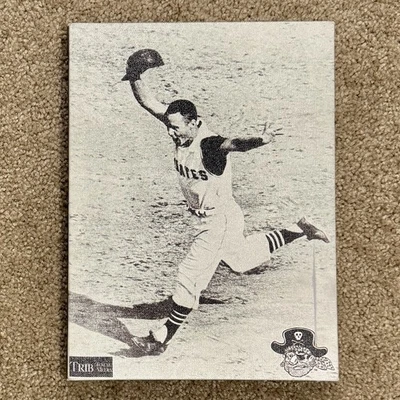 Impresión en lienzo Bill Mazeroski Piratas de Pittsburgh Serie Mundial 1960 9"x12" Trib Foto 1 de 4