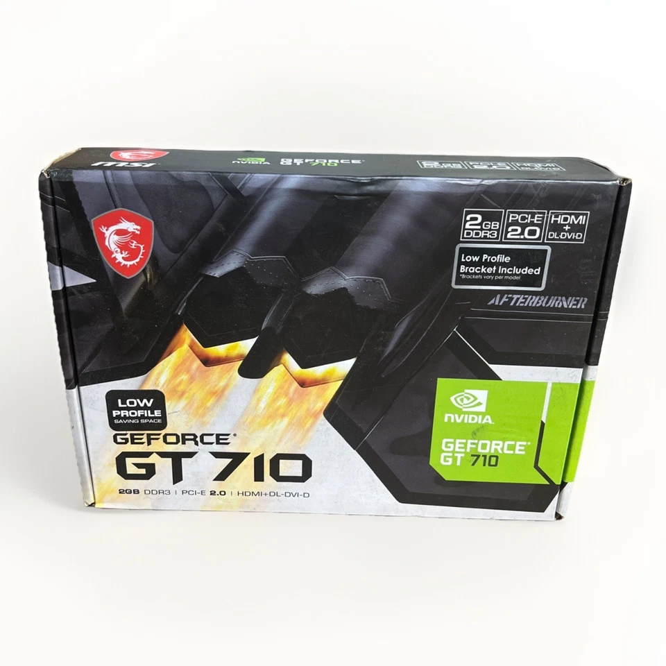 *Read* MSI GeForce GT 710 2GB GDRR3 64-bit Low Profile Graphics Card NEW GENUINE - Image 1 of 1