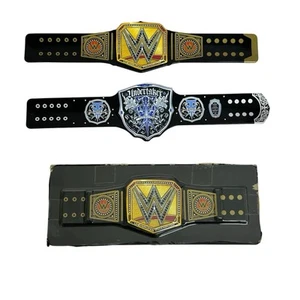3 WWE Championship Belt Slapband Super Rare Undertaker Lot DISPLAY BOX BELT Slap - Picture 1 of 10