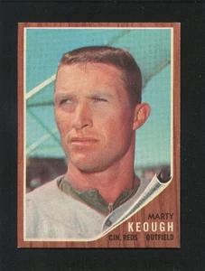 #258 MARTY KEOUGH, Reds - 1962 Topps: EX-MT+, pack fresh, good gloss 220846e - Picture 1 of 3