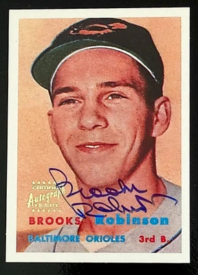 1997 Topps Stars Rookie Reprint BROOKS ROBINSON AUTO Orioles RARE!! - Image 1 of 2