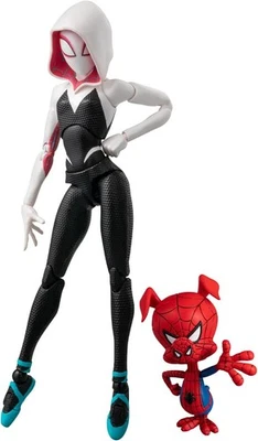 Figura de acción Spider-Man: Spider-Verse SV Spider-Gwen y Spider-Ham Foto 1 de 4