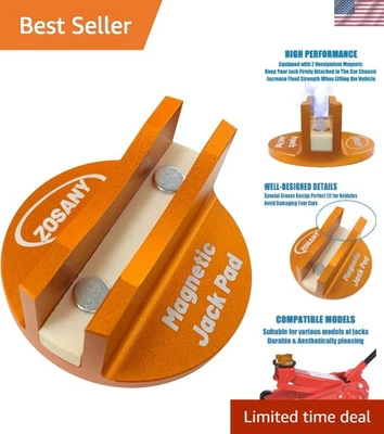 Universal Magnetic Jack Pad - Heavy-Duty 3 Ton Pinch Weld Adapter Alu Design Foto 1 de 4