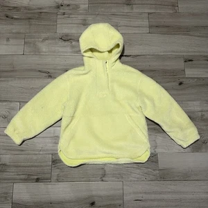 Nike GS High-Pile Fleece Therma-FIT Hoodie Yellow Big Kids Large 12-14 - Picture 1 of 8