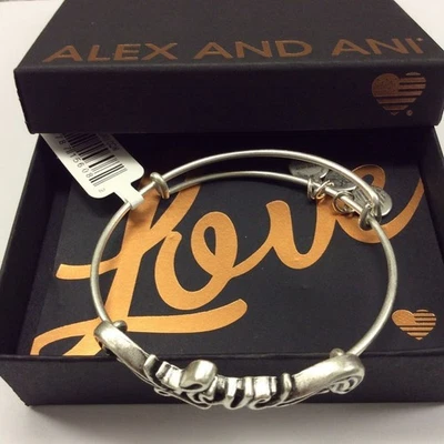 Alex Und Ani Spiritueller Rüstungs-Liebe Armreif Rafaelian Silber NWTBC - Bild 1 von 4