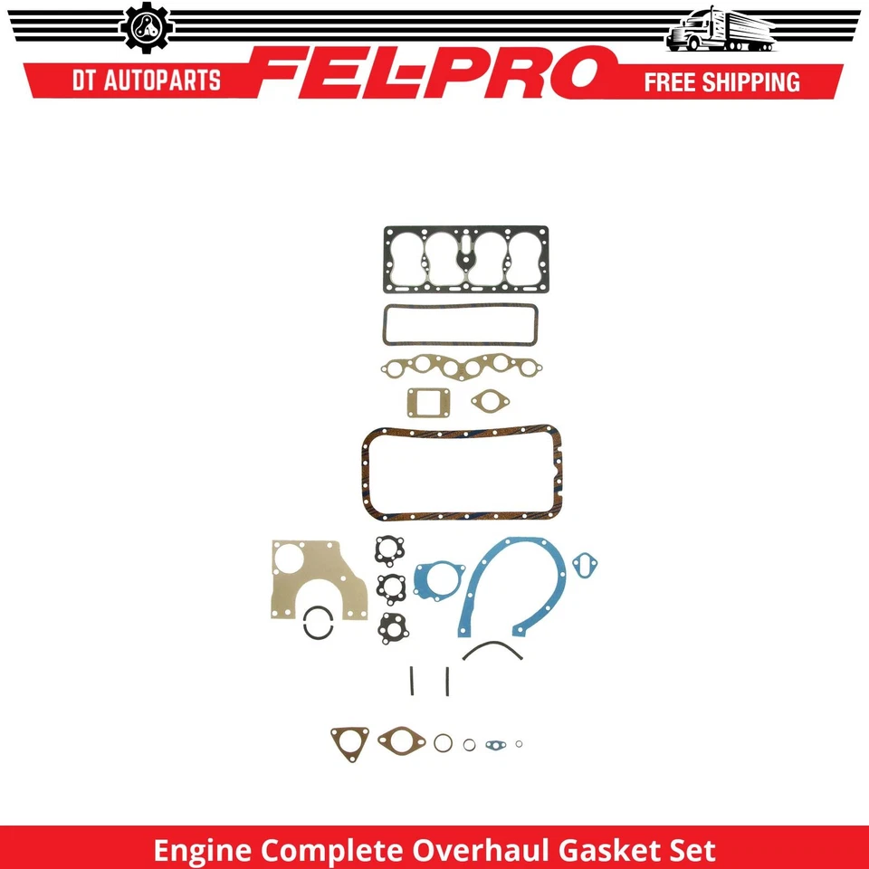 Juego completo de juntas de revisión Fel-Pro para motor Willys Americar 1942 2,2 L L4 Foto 1 de 1