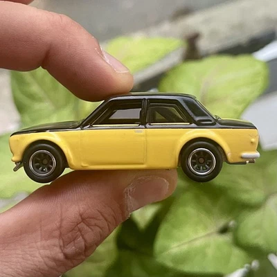 Hot Wheels Yellow Datsun Bluebird 510  Display Case Exclusive, Loose Car Only - Image 1 of 3