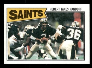 1987 Topps #272b Bobby Hebert New Orleans Saints - Picture 1 of 2