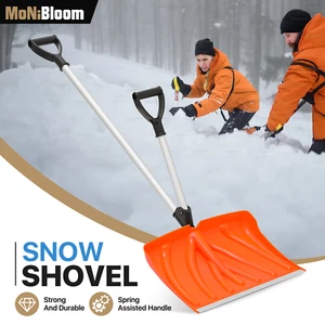 53" Strain-Reducing Snow Shovel Removal Tool w/Ergonomic Spring Assisted Handle - Picture 1 of 6