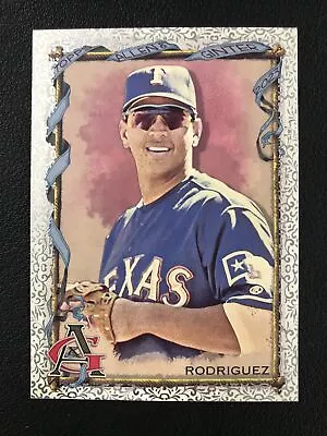 2023 Topps Allen & Ginter #7 Alex Rodriguez Texas Rangers Foil Filigree - Image 1 of 2
