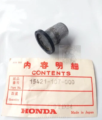 Pantalla de filtro de aceite Honda CB100 CL100 CB125S XL100 XL125S XL185S SL100 SL125 Nos Foto 1 de 3