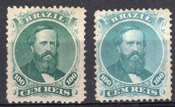 BRASIL, YV # 27 A + YV # 27 B, M SIN GOMA Foto 1 de 1