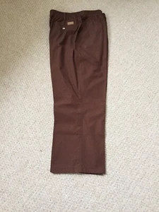 Haband Mens Brown Cotton Blend Pants 42” X 30” - Picture 1 of 4