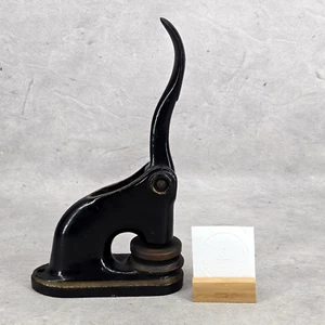 Antiker Prägestempel Siegel Gusseisen 1922 Versicherung Baugesellschaft MA - Bild 1 von 12