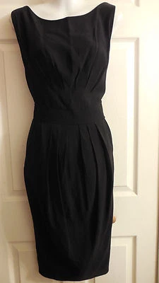  VESTIDO CYNTHIA STEFFE NEGRO CLÁSICO SIN MANGAS ESPALDA ABIERTA 14 L Foto 1 de 4