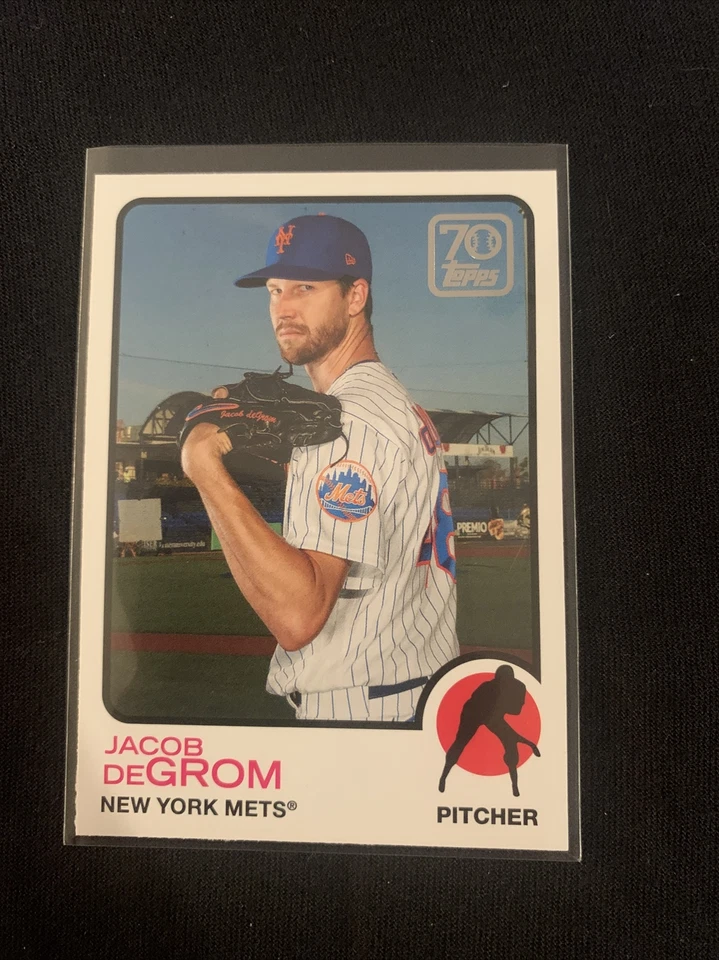 2021 Topps Series 1 Jacob DeGrom 70yt-23 70 Years Insert - Image 1 of 2