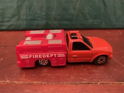 Maisto Utility Truck Fire Department FD Diecast Vehicle Red & White - Image 1 of 4