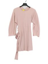Lost Ink Women's Midi Dress UK 10 Pink 100% Other Bodycon