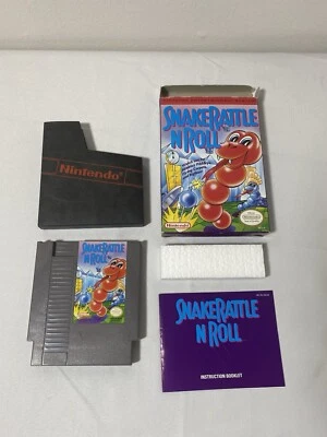Snake Rattle 'n' Roll Nintendo NES 1991 Complete CIB Authentic WORKING - Image 1 of 4