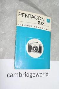 PENTACON SIX SLR CAMERA INSTRUCTION MANUAL GUIDE BOOK NEW ORIGINAL GENUINE - Picture 1 of 1