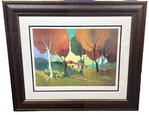 ITZCHAK TARKAY Jamestown Cottage Large Print 22x17 Framed 34x29 - Picture 1 of 7