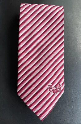 Corbatas Ford Warriors en rosa Fordcares corbata a rayas a cuadros 100 % seda hechas a mano Foto 1 de 4