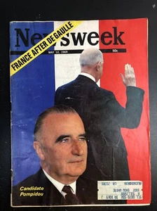 Newsweek May 12 1969 France After Degaule Magazine Vintage - Imagen 1 de 3