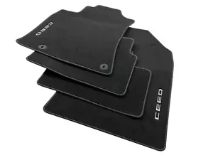 OEM Kia Fußmatten schwarz Velours Ceed CD Logo Original Teppich Stoff 4 teilig - Picture 1 of 10